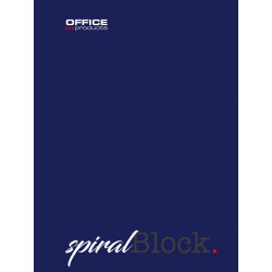 Klade ar spirāli Office Products A5 (80) līn, tumši zila kr.