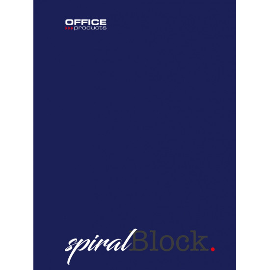 Klade ar spirāli Office Products A5 (80) līn, tumši zila kr.