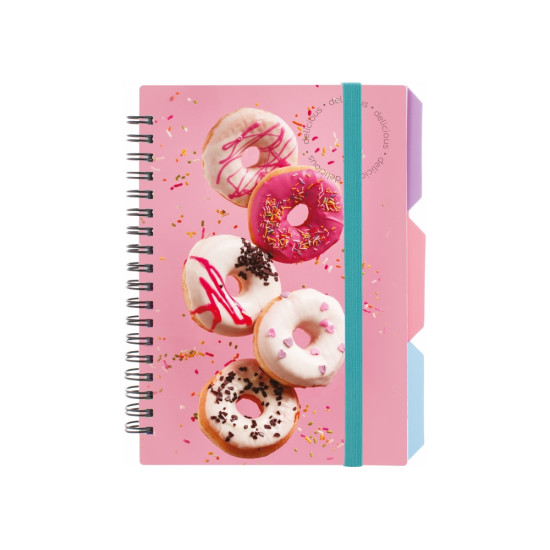 Klade ar spirāli OPTIMA DONUTS B6 (100), PP vāks