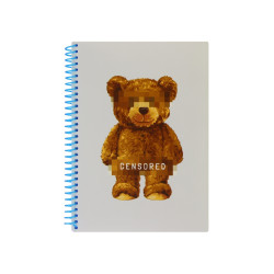 Klade ar spirāli OPTIMA BEAR A5 (80), PP vāks