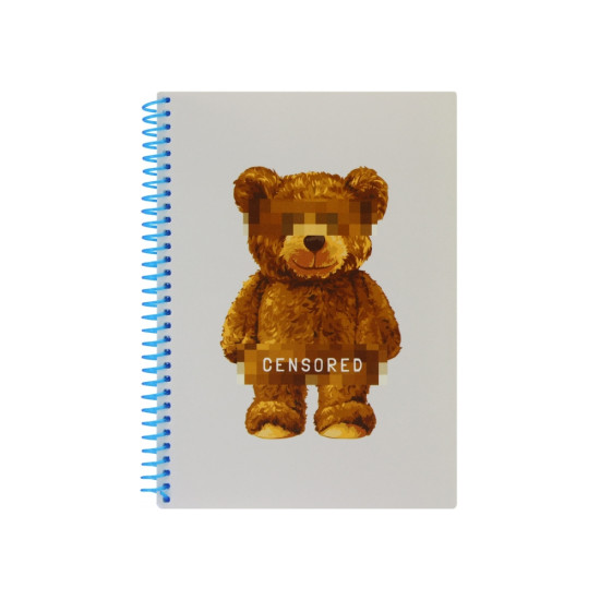 Klade ar spirāli OPTIMA BEAR A5 (80), PP vāks