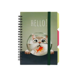 Klade ar spirāli OPTIMA HELLO B6 (100), PP vāks