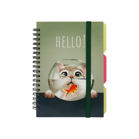 Klade ar spirāli OPTIMA HELLO B6 (100), PP vāks