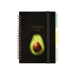 Klade ar spirāli OPTIMA AVOCADO B6 (100), PP vāks