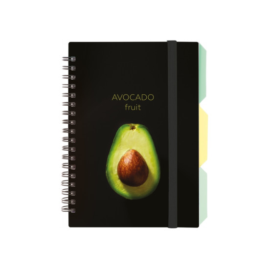 Klade ar spirāli OPTIMA AVOCADO B6 (100), PP vāks