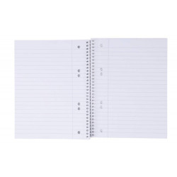 **Klade ar spirāli Office Products A5, 80 lapas, līniju, tumši zila