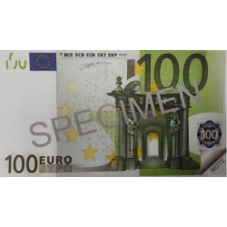 Līmēts bloknots "100 EURO", 70lpp, rūt.