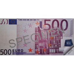 Līmēts bloknots 500 EURO, 70lpp, rūt.