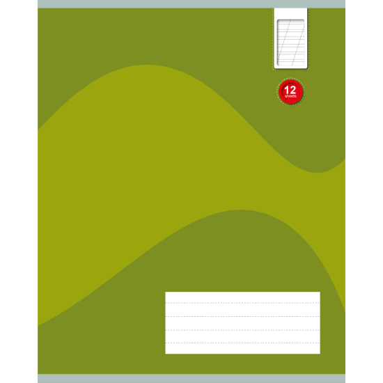 Vihik College Mono 165x205/12L, Abi/kaldjoonega