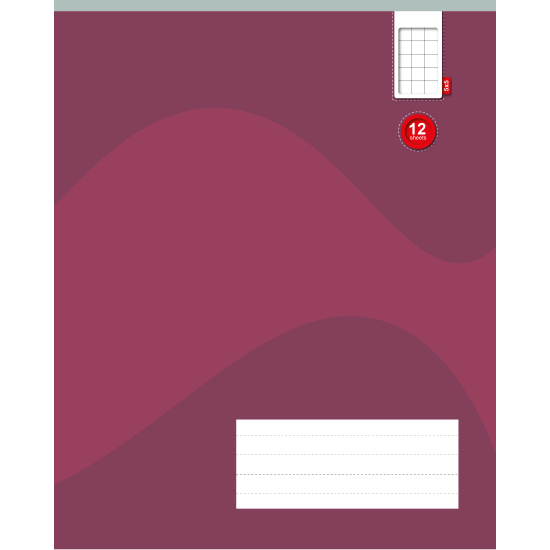 Vihik College Mono 165x205/12L, 23 joont