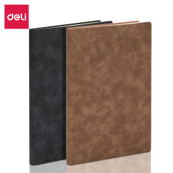 Блокнот кожаный DELI Brown A5 96 листов 70 г/м²
