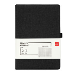Блокнот DELI EN118G A5 кожаный 96л 80г/м²