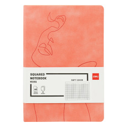 Кожаный блокнот DELI PINK A5 96 листов 80 г/м²