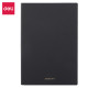 Блокнот DELI Grey A5 кожаный 96л 80г