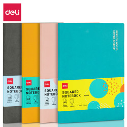 Кожаный блокнот DELI GREY A5 96 листов 70г/м²