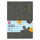 Кожаный блокнот DELI GREY A5 96 листов 70г/м²