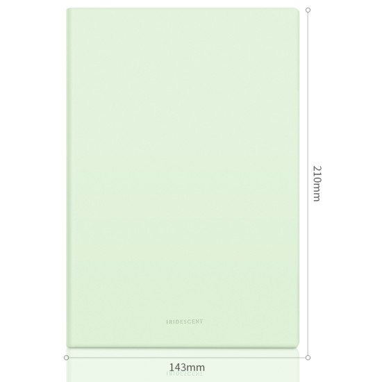 Блокнот DELI GREEN A5 кожаный 96л 80г