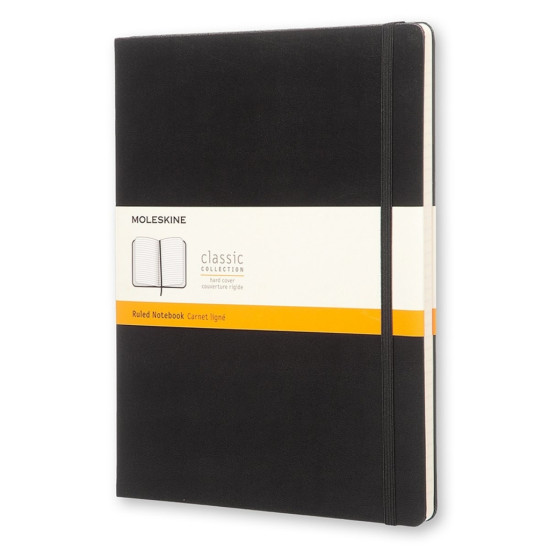 Блокнот Moleskine "Classic Lined", Black, Плоский разворот