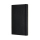Piezīmju grāmata ar gumiju Moleskine Pro 13x21cm, līniju, mīkstos vākos, melna