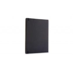 Piezīmju grāmata ar gumiju Moleskine Classic 19x25cm, 192 lapas, līniju, mīkstos vākos, melna