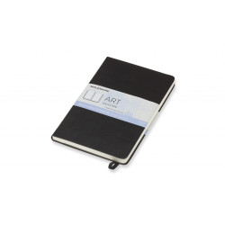 Skiču grāmata Moleskine A5, 13x21cm, 200g/m², akvareļu, cietos vākos, melna