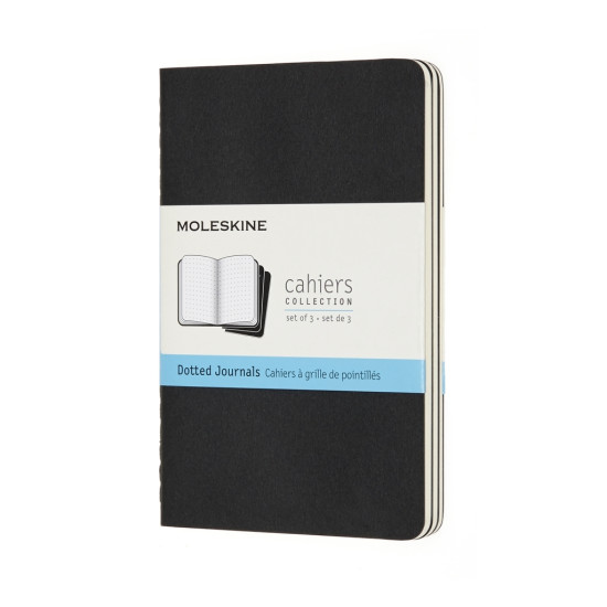 Блокноты Moleskine Cahier точечные 3шт