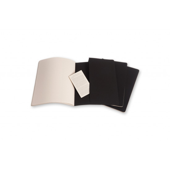 Блокнот Moleskine "Cahier", Black, с отрывными листами