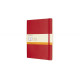 Блокнот Moleskine "Classic", Red, Раскрытие 180°