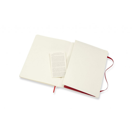 Блокнот Moleskine "Classic Soft Cover", Red, Раскрытие на 180°
