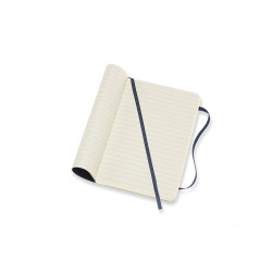 Piezīmju grāmata Moleskine Classic 9x14cm, līniju, mīkstie vāki, zils