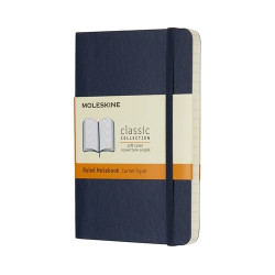 Блокнот Moleskine Classic 9x14см линованный синяя обложка