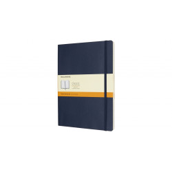 Piezīmju grāmata Moleskine Classic 13x21cm, līniju, mīkstie vāki, zils