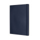 Piezīmju grāmata Moleskine Classic 19х25cm, baltās lapas, mīkstie vāki, zils