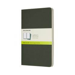Блокнот Moleskine Cahier 3шт зеленый