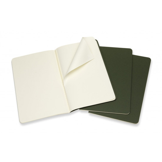 Блокнот Moleskine "Cahier", Green, Раскладывается на 180°