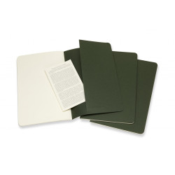 Блокнот Moleskine "Cahier", Green, Раскладывается на 180°