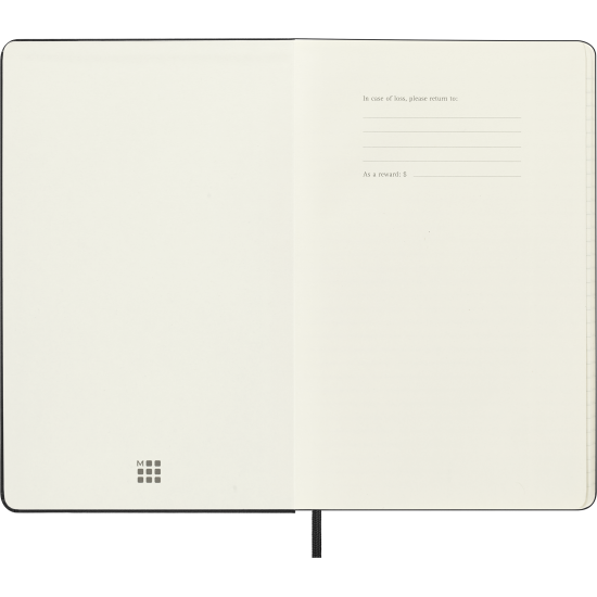 Ежедневник Moleskine 18мес 2025-26 черный твердая обложка