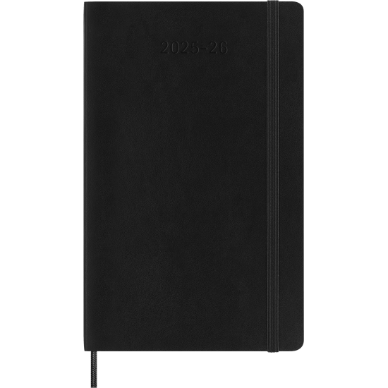 Ежедневник Moleskine 18 месяцев 2025/26 черный мягкая обложка