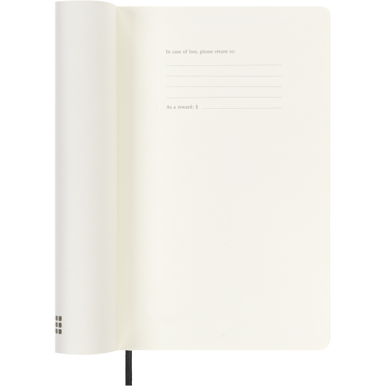 Ежедневник Moleskine 18 месяцев 2025/26 черный мягкая обложка