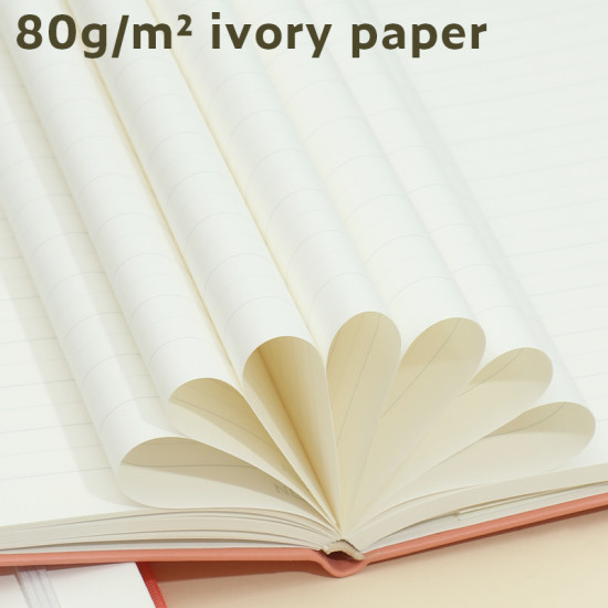 Блокнот Nusign NS281-WH, White, Кожаная обложка