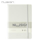 Блокнот Nusign NS281-WH, White, Кожаная обложка