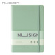 Блокнот Nusign с обложкой из искусственной кожи, Green, Чернилостойкая бумага