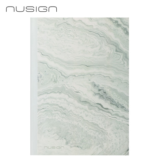 Блокнот Nusign NS601-C, Green, с плоским раскрытием на 180°