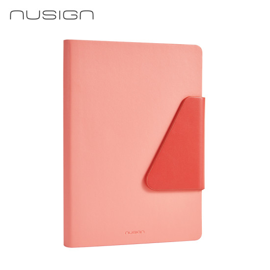 Блокнот Nusign ENS209, Pink, Кожаная обложка