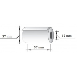 Термолента 57мм х 14м (36мм) х 12, (280 рул/ящ)