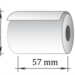Термолента 57мм х 30м (50мм) х 12, (150 рул/ящ)