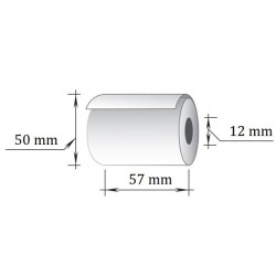 Термолента 57мм х 30м (50мм) х 12, (150 рул/ящ)