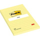 Līmlapiņas 3M Post-It 102x152mm, 100 lapiņas, līniju, dzeltenas