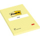 Līmlapiņas 3M Post-It 102x152mm, 100 lapiņas, rūtiņu, dzeltenas