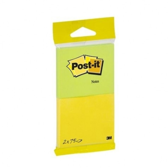 Заметки 3M Post-it T6720-YG 76x63.5мм 2 цвета зеленый желтый